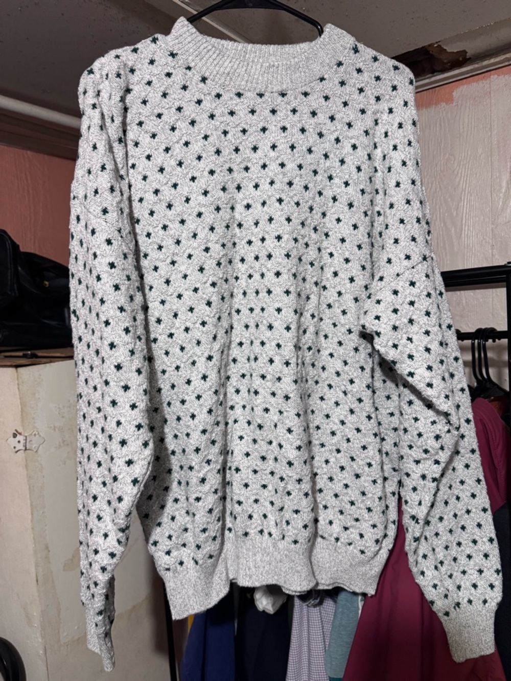 Vintage JTJ Collections Sweater XL USA Made Cotton Textured Knit Mens